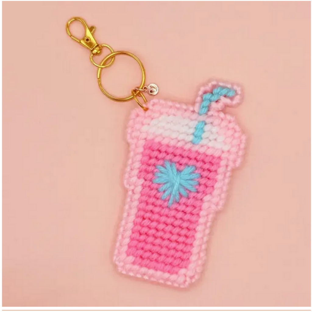 Mellorie Cafe Keychain Bag Charm Diy Canvas Kit - Heart Daydream