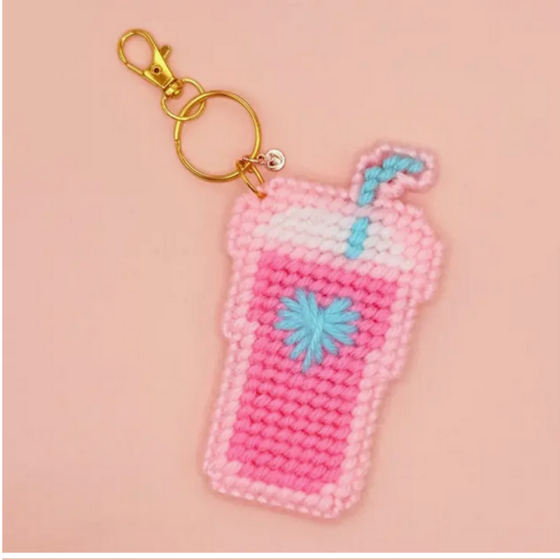 Mellorie Cafe Keychain Bag Charm Diy Canvas Kit - Heart Daydream