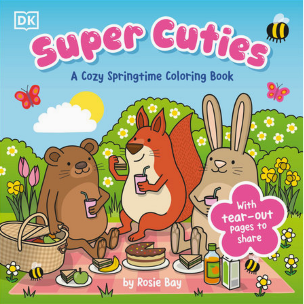Super Cuties Cozy Springtime Coloring Book
