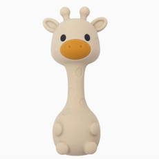 Silicone Giraffe Rattle - Beige