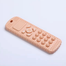 Telephone Silicone Pop-It Teether - Peachy