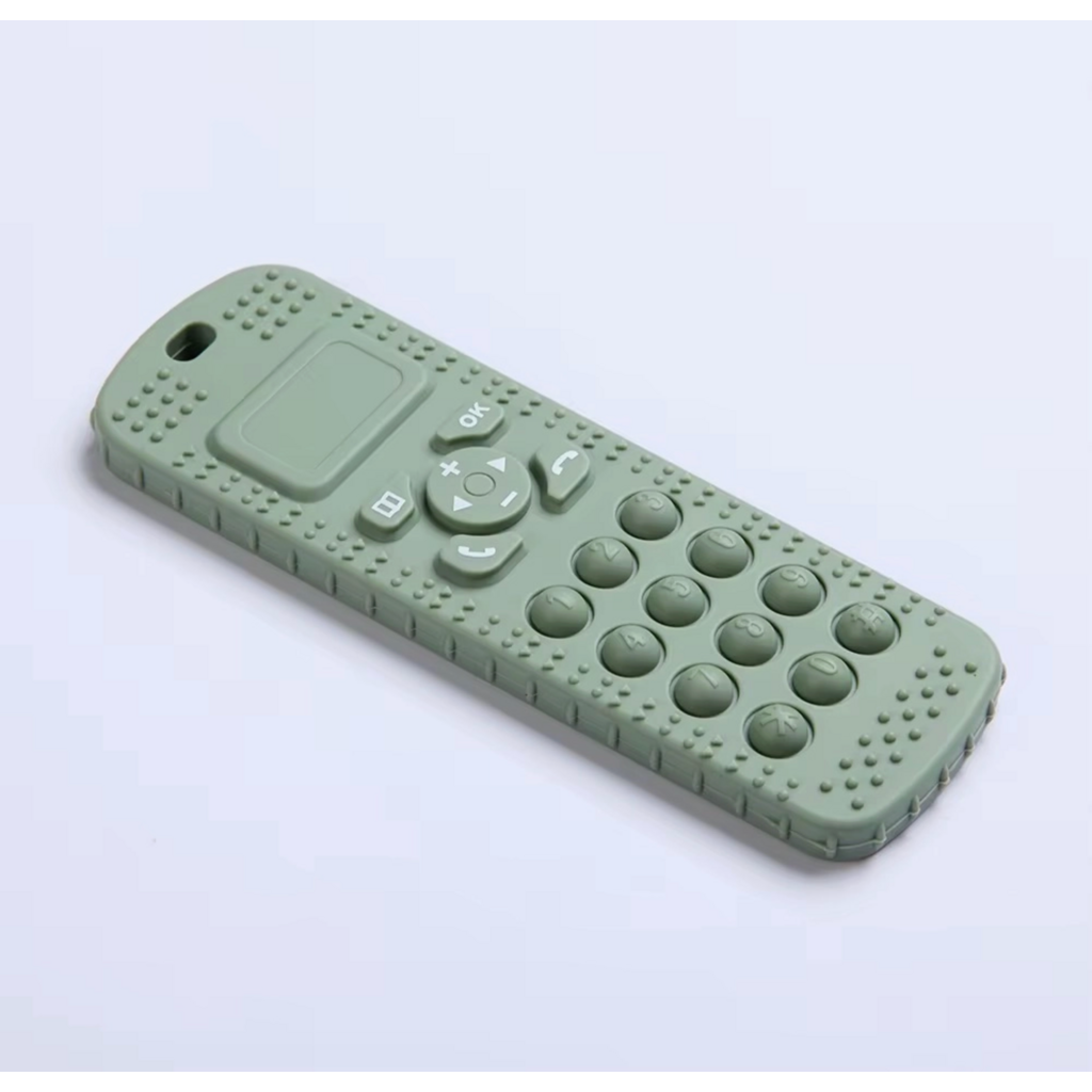 Telephone Silicone Pop-It Teether - Sage