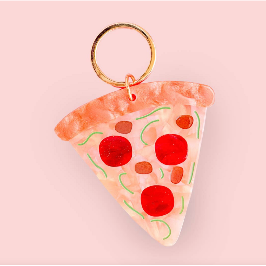 Slice Slice Baby Pizza Keychain & Bag Charm