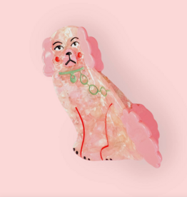 Staffordshire Pink Dog Claw Clip