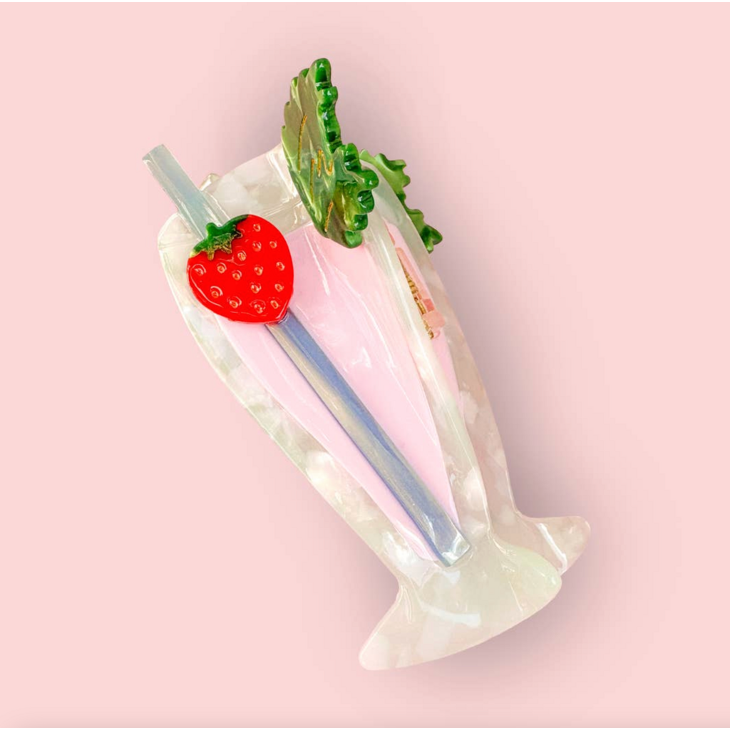 Strawberry Milkshake/Cocktail Claw Clip