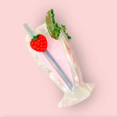 Strawberry Milkshake/Cocktail Claw Clip