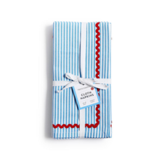 Blue Stripe Dinner Napkin - Set of 4