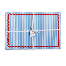 Red, White, and Bloom Fabric Placemat - Set of 4