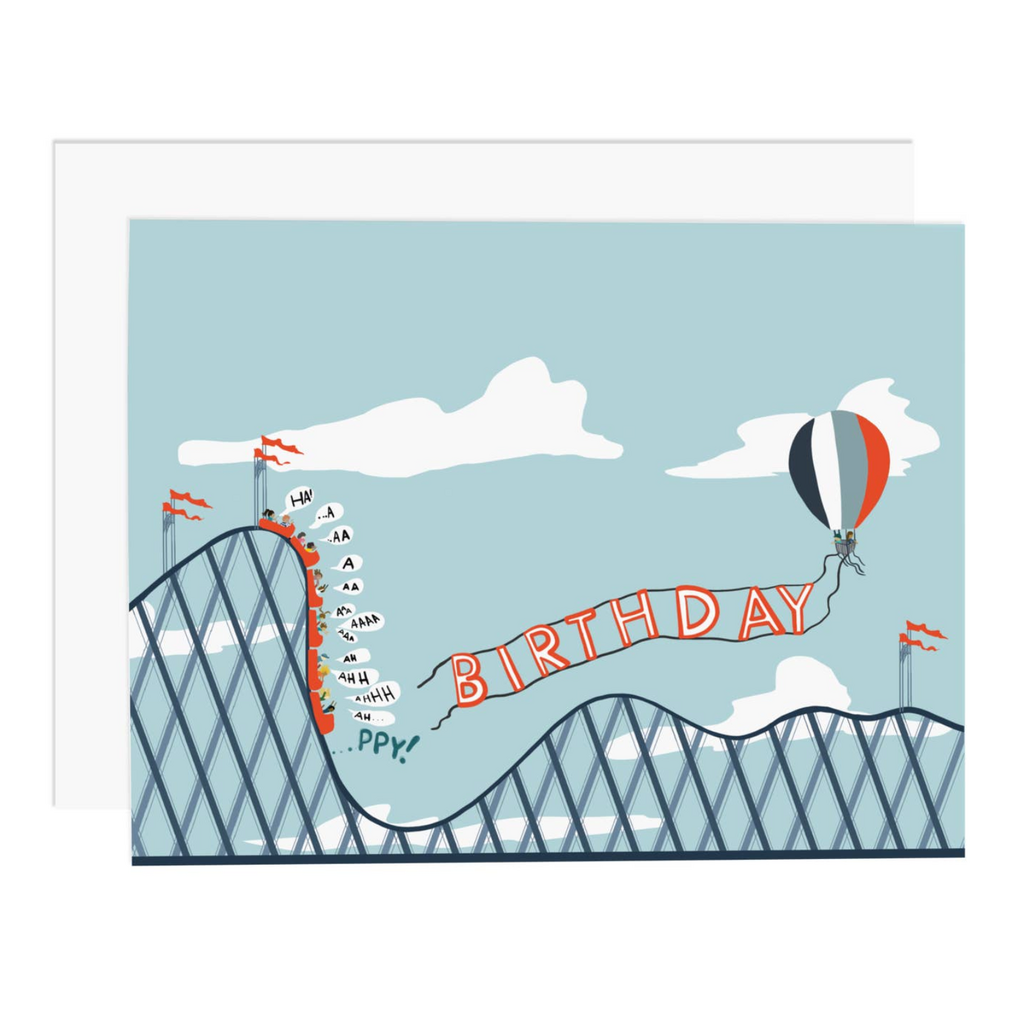 Birthday Roller-Coaster Greeting Card