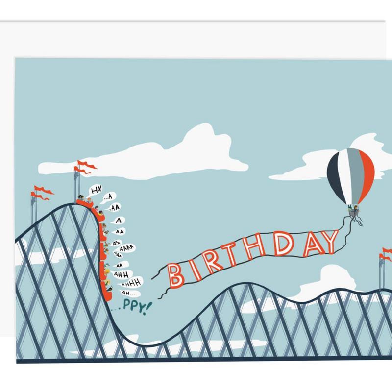 Birthday Roller-Coaster Greeting Card