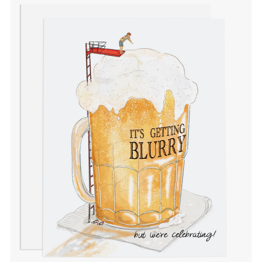 Blurry Celebration Greeting Card