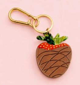 Chocolate Covered Strawberry Keychain & Bag Charm