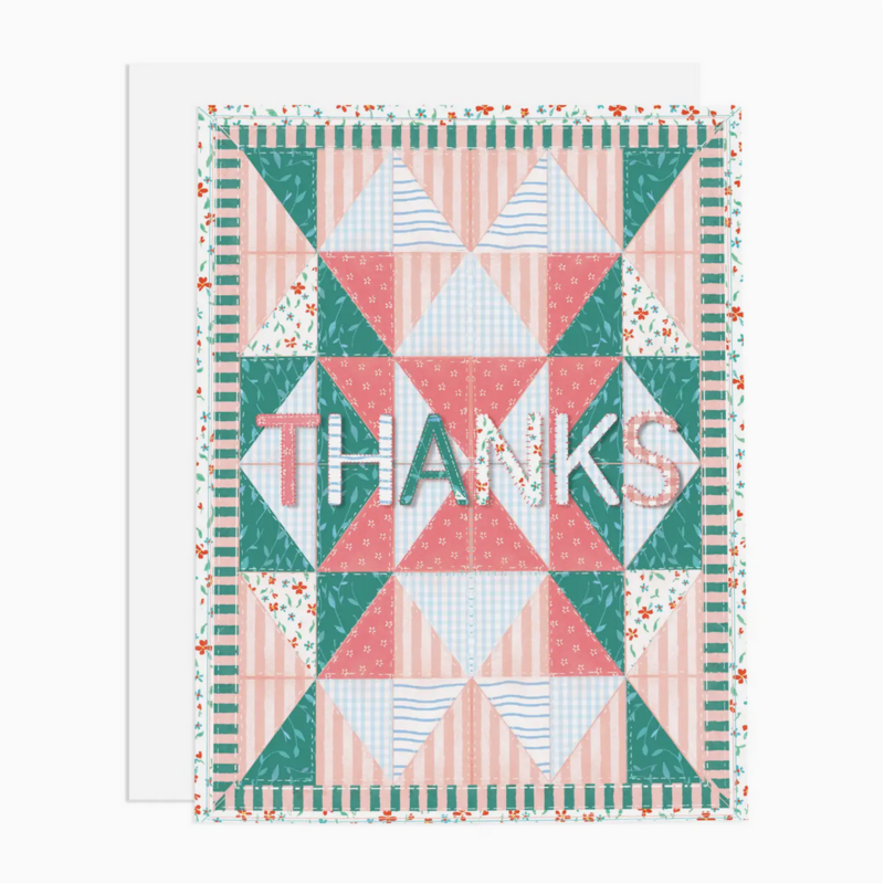 Thanks Quilt Greeting Card