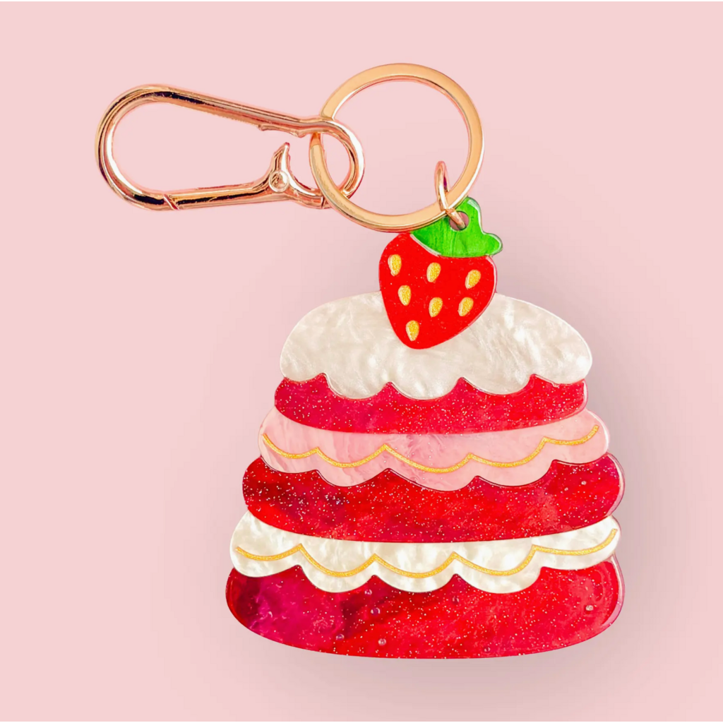 Strawberry Cake Keychain & Bag Charm
