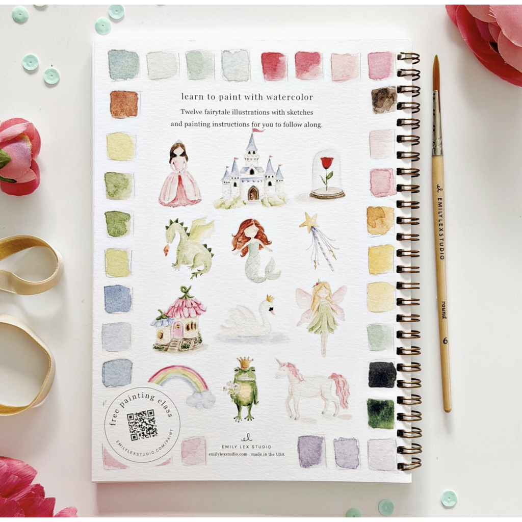 Fairytale Watercolor Workbook