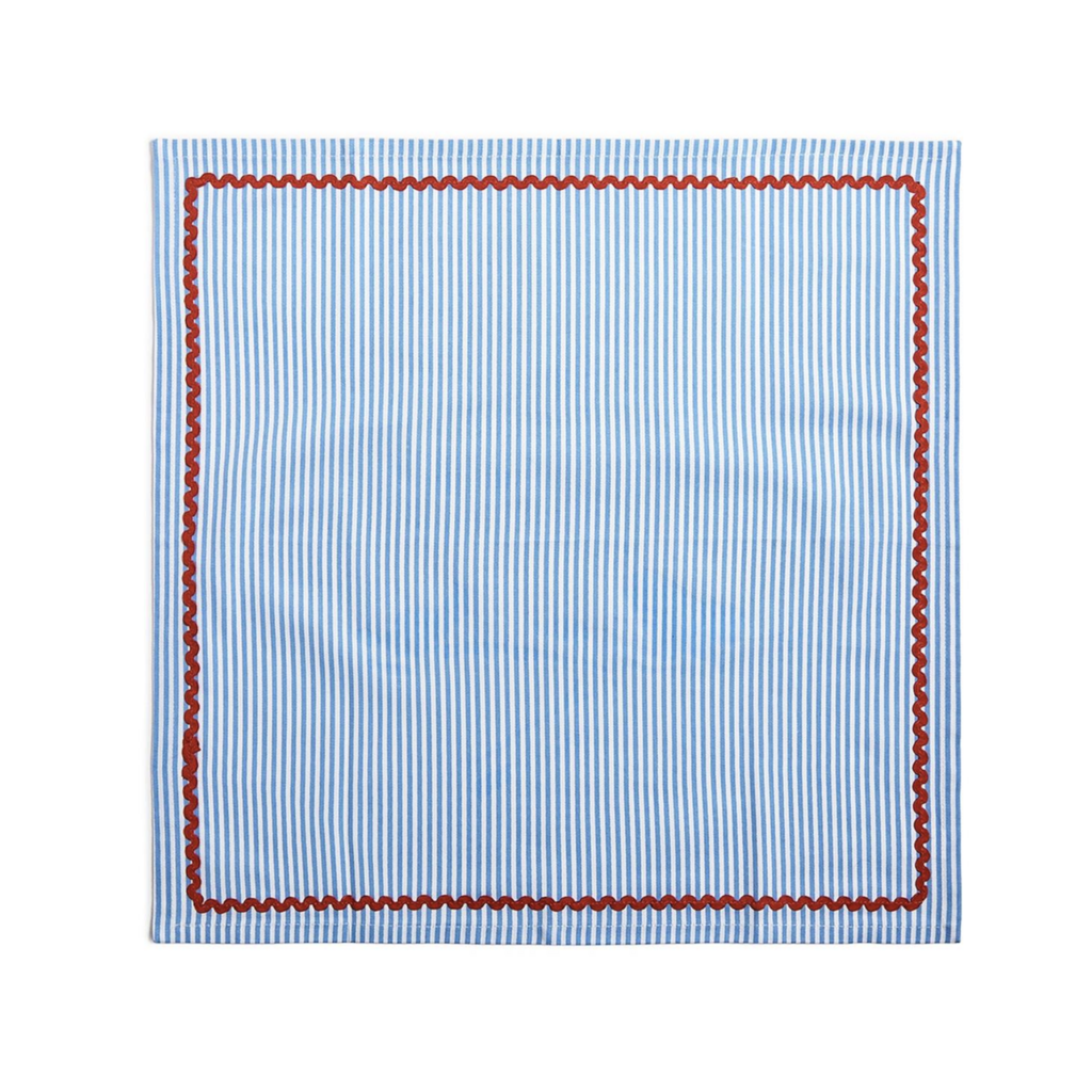 Blue Stripe Dinner Napkin - Set of 4