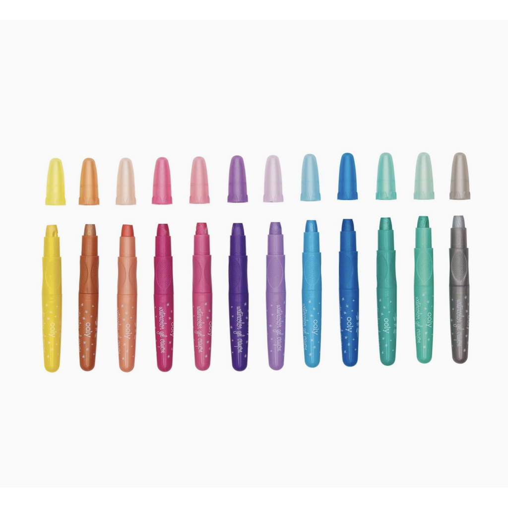 Rainbow Sparkle Watercolor Gel Crayons Set