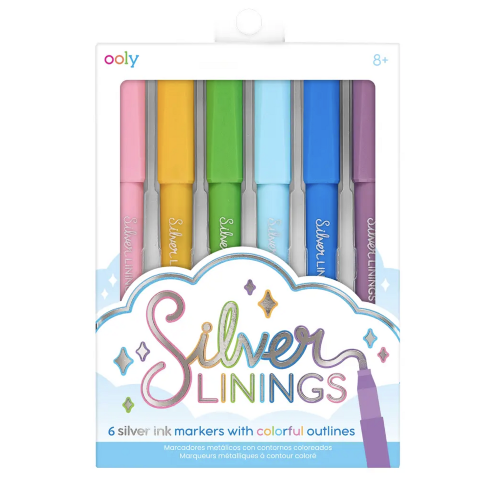 Silver Linings Colorful Outline Markers Set