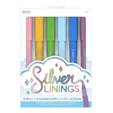 Silver Linings Colorful Outline Markers Set
