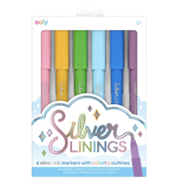 Silver Linings Colorful Outline Markers Set