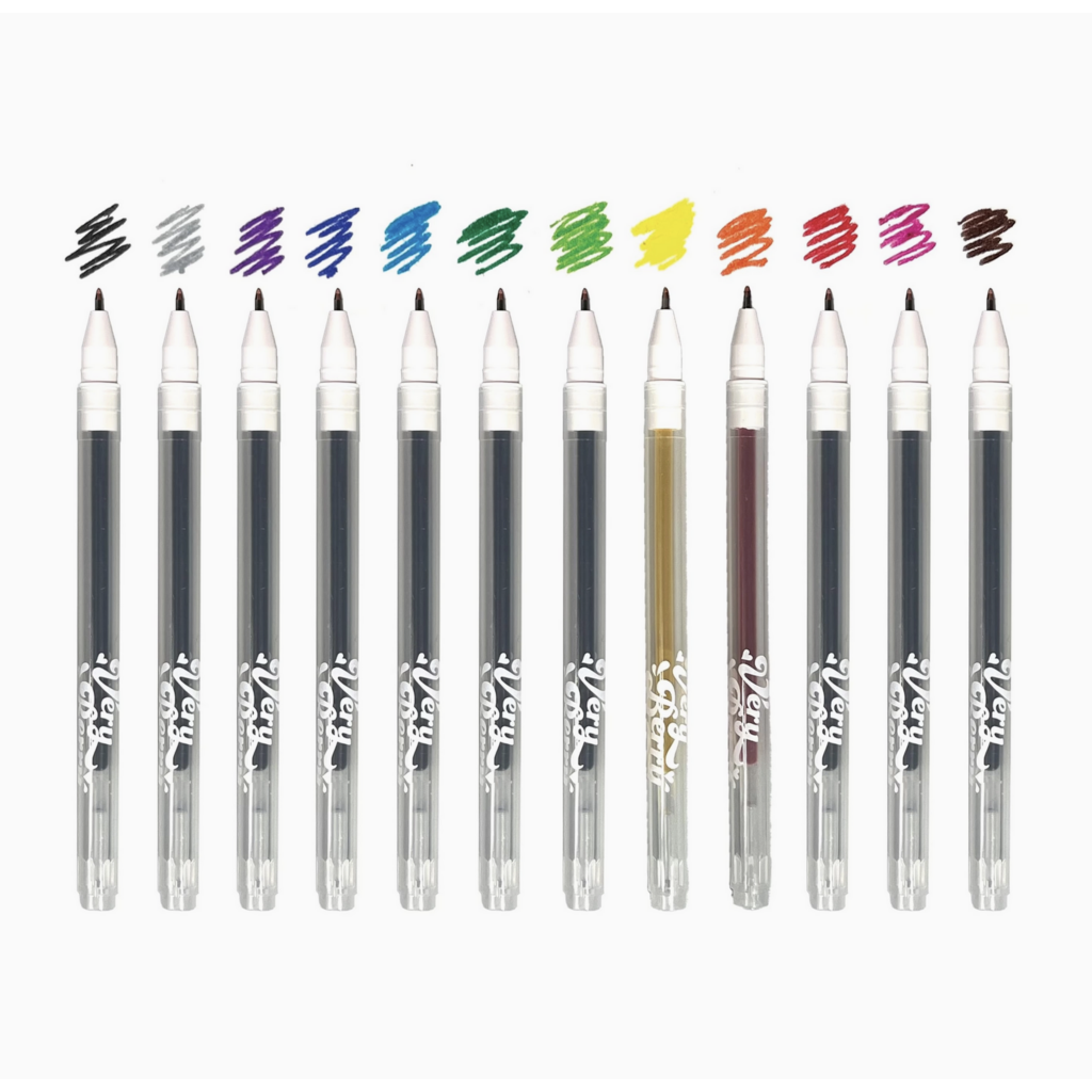 Very Berry: Strawberry Scented Gel Pens (Set of 12)