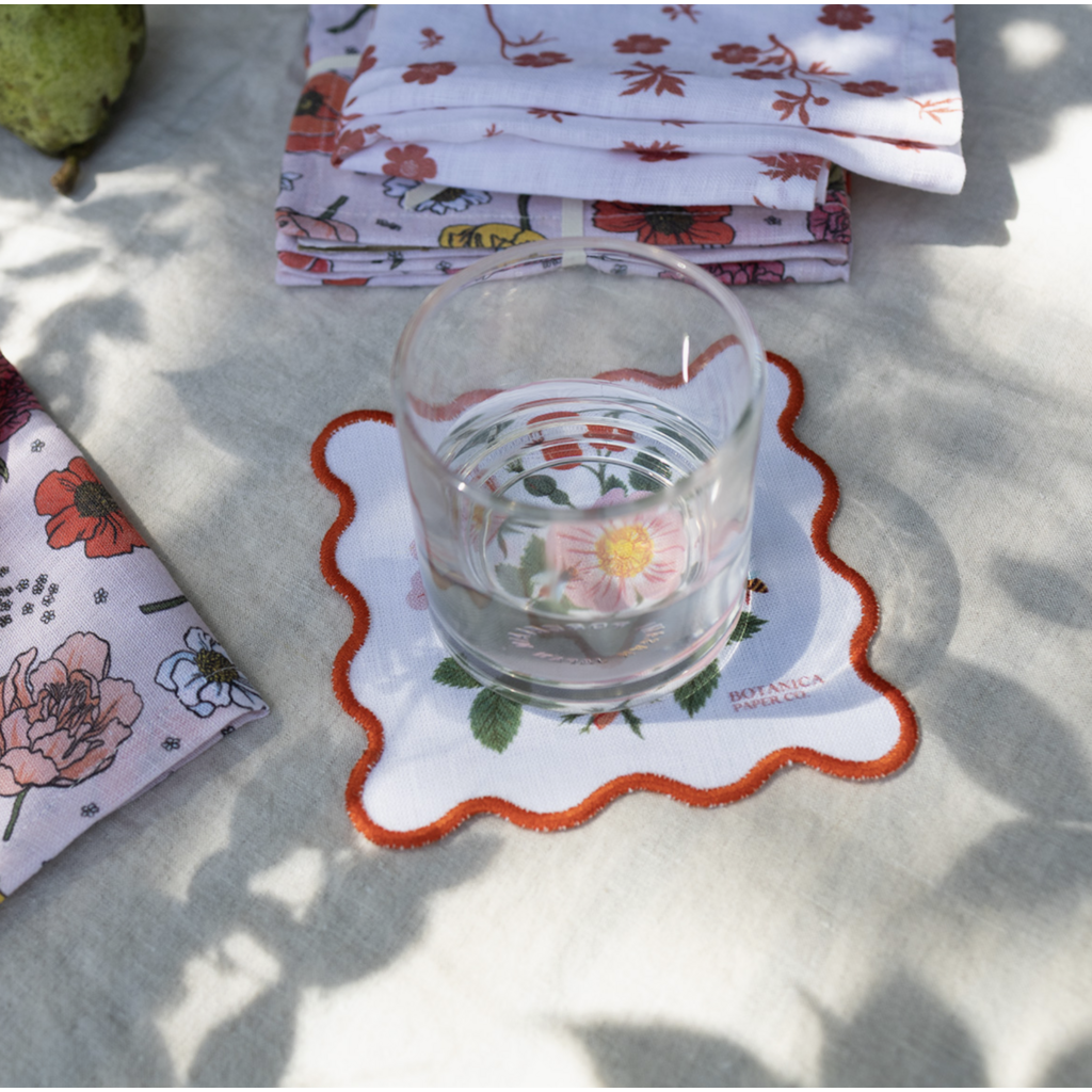 Botanist Linen Coasters - Set of 4