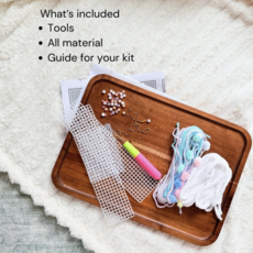 Mellorie Cafe Keychain Bag Charm Diy Canvas Kit - Blueberry Lemonade