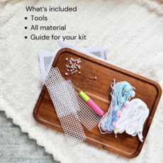 Mellorie Cafe Keychain Bag Charm Diy Canvas Kit - Heart Daydream