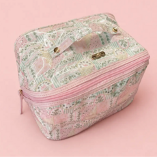 Wipeable Cosmetic Toiletry Bag - Patchwork Floral