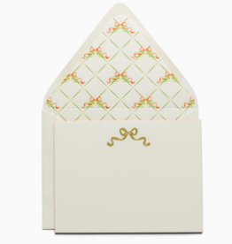 Bow Fancy Pants Engraved Notecards