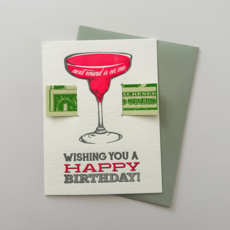 Next Round Letterpress Birthday Card