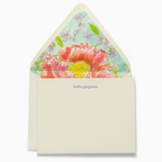 Hello Gorgeous Fancy Pants Letterpress Notecards