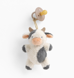 Bitzy Pal Natural Rubber Pacifier & Plush - Cow