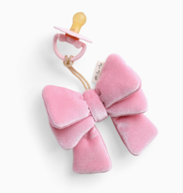 Bitzy Pal Natural Rubber Pacifier & Plush - Bow