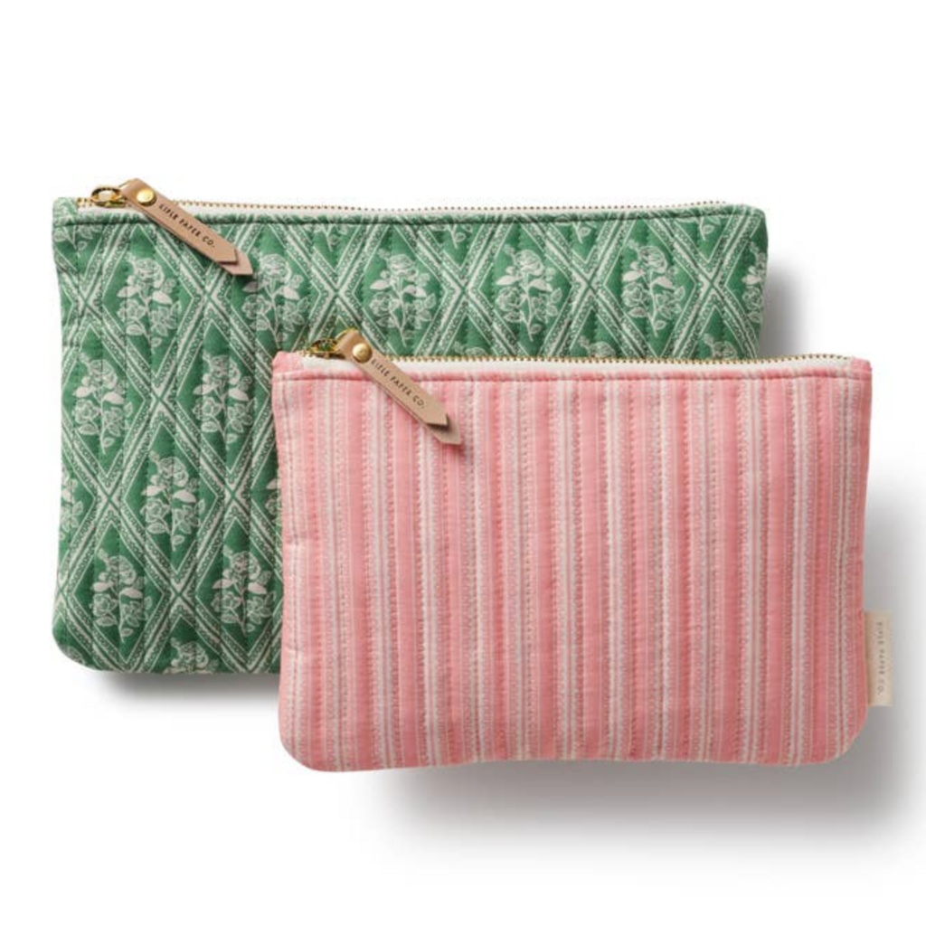 Rose Study Quilted Pouch Set