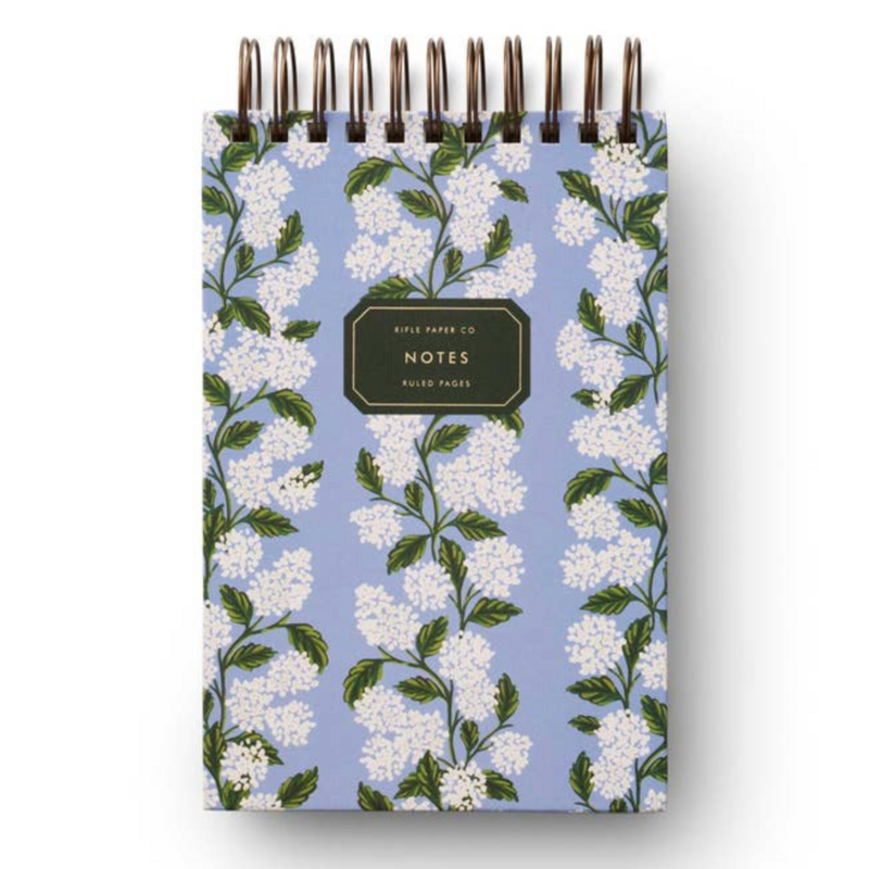 Hydrangea Desktop Spiral Notepad