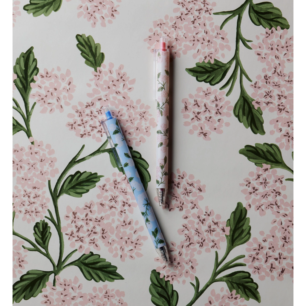 Hydrangea Gel Pen Set of 2