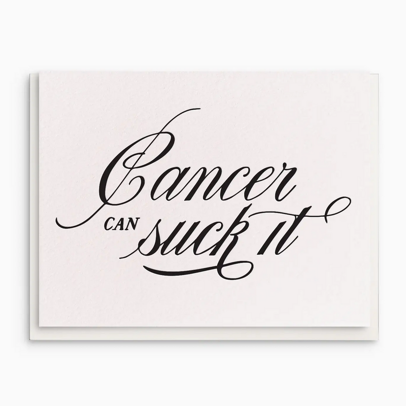 Cancer Sucks Sympathy Greeting Card