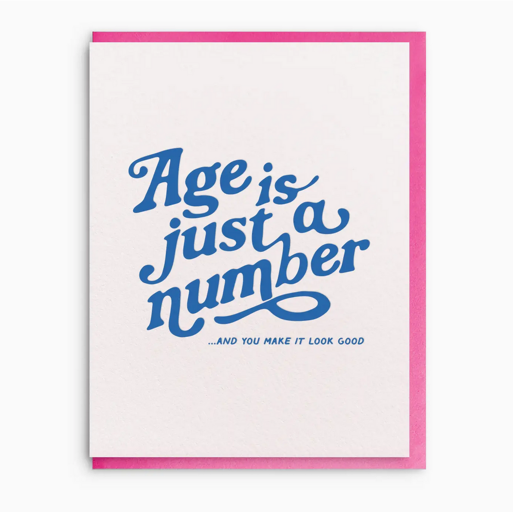 Just A Number Birthday Greeting Card