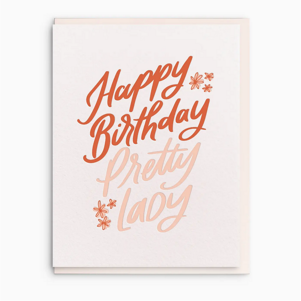 Pretty Lady Birthday Greeting Card