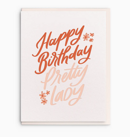Pretty Lady Birthday Greeting Card