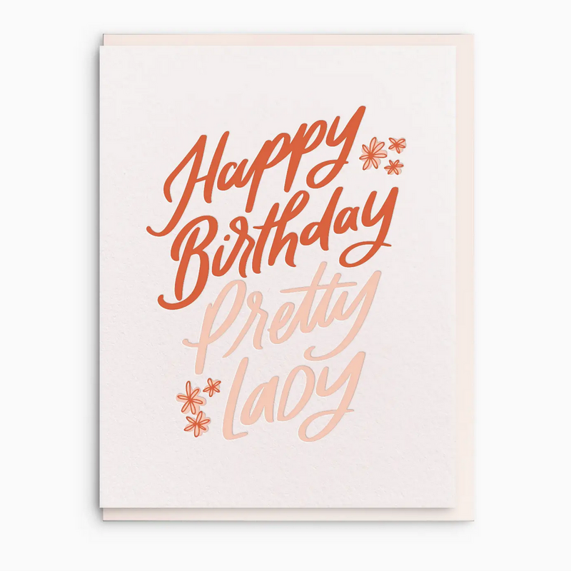 Pretty Lady Birthday Greeting Card