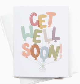 Get Well Soon Balloons Card