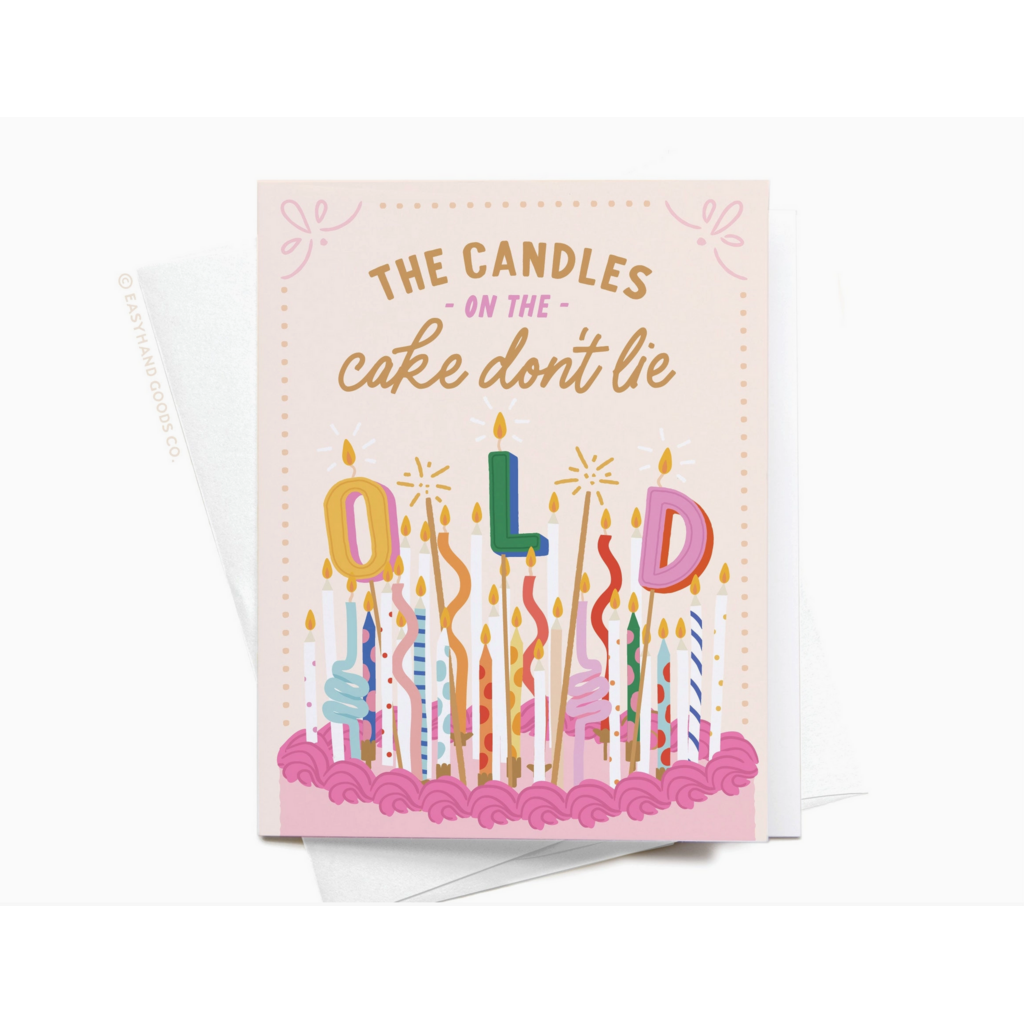 The Candles On the Cake Don’t Lie Birthday Card