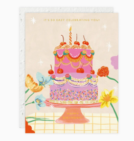 Cherry Cake Birthday Card