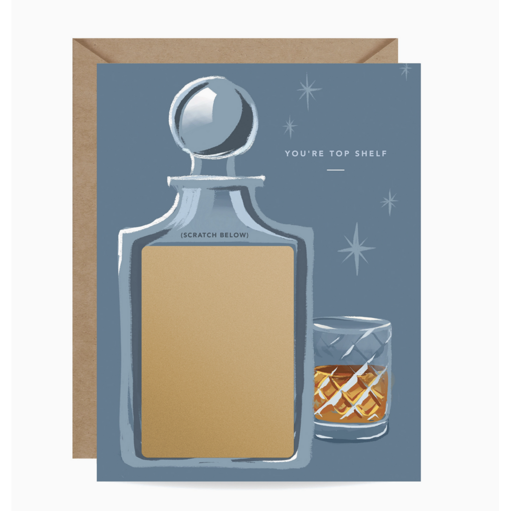 Whiskey/Bourbon Birthday Scratch-Off Card