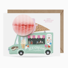 Ice Cream Truck Pop-Up Birthday Card
