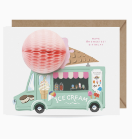 Ice Cream Truck Pop-Up Birthday Card