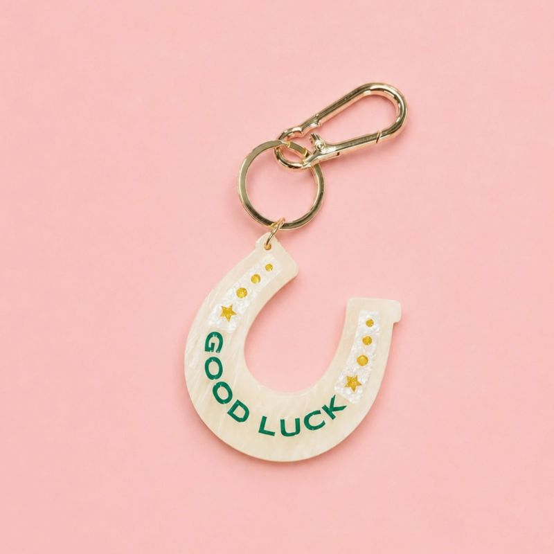 Good Luck Horseshoe Keychain & Bag Charm