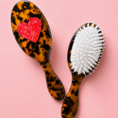 Heartthrob Tortoise Heart Hair Brush